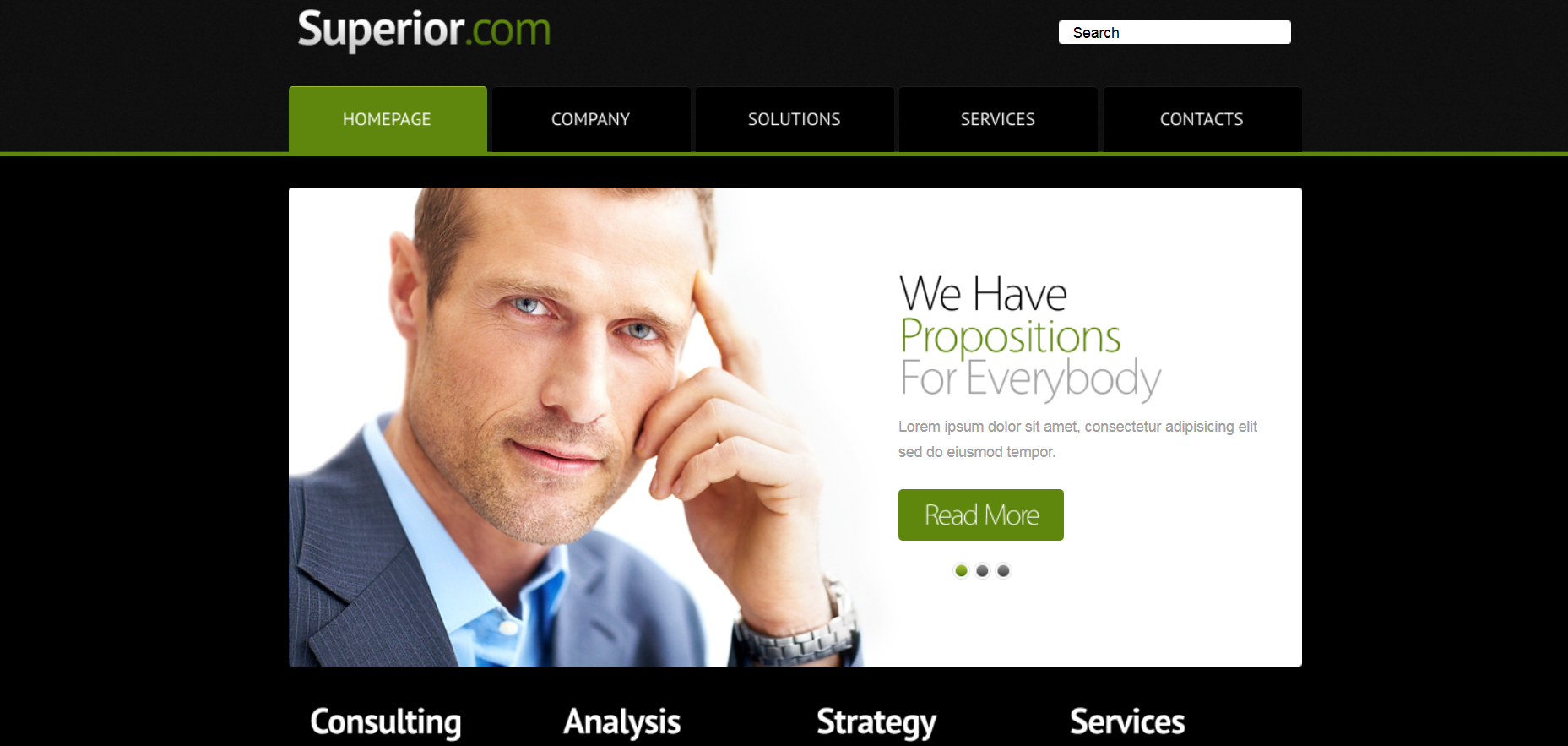 Шаблон сайта Бизнес №103