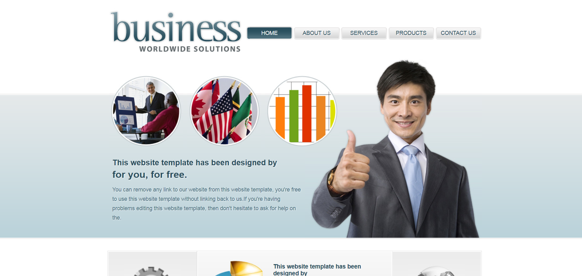 Шаблон сайта Бизнес №696