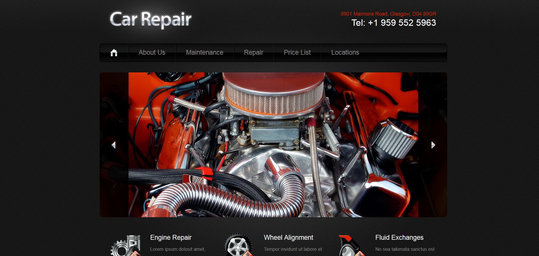 Шаблон сайта Авто №92