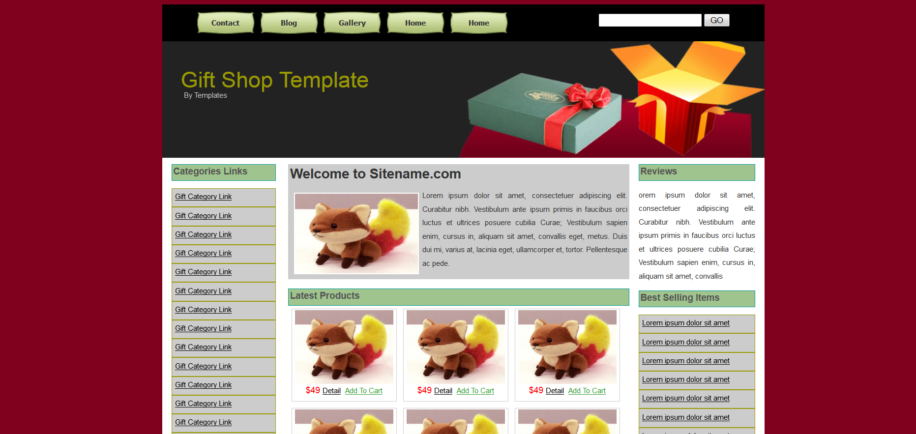 Шаблон сайта Интернет-магазины №378