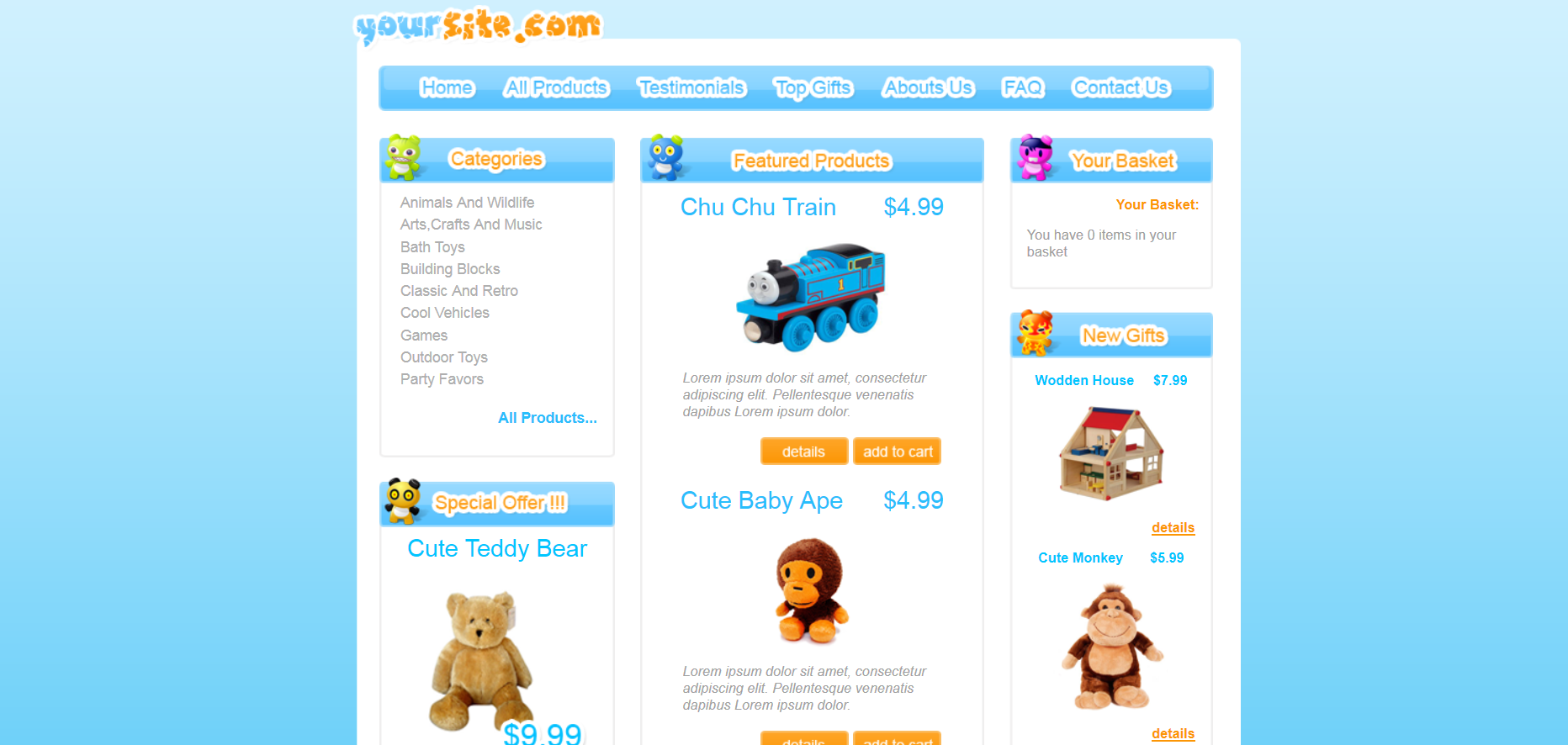 Шаблон сайта Интернет-магазины №379