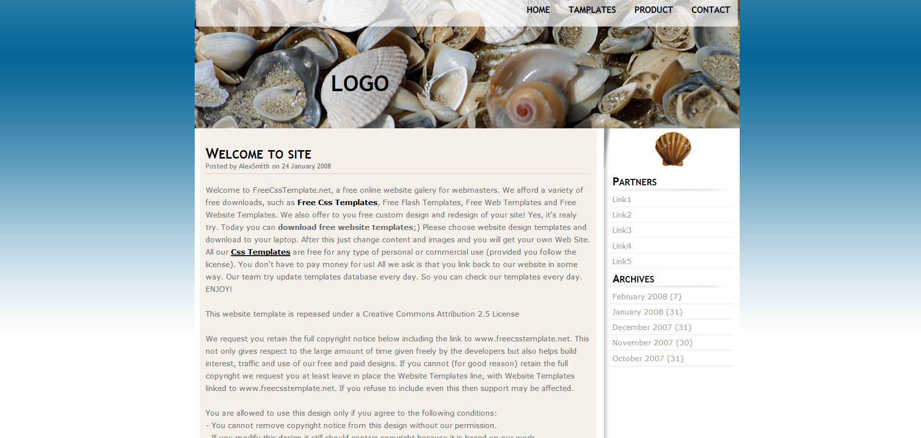 Шаблон сайта Природа №326