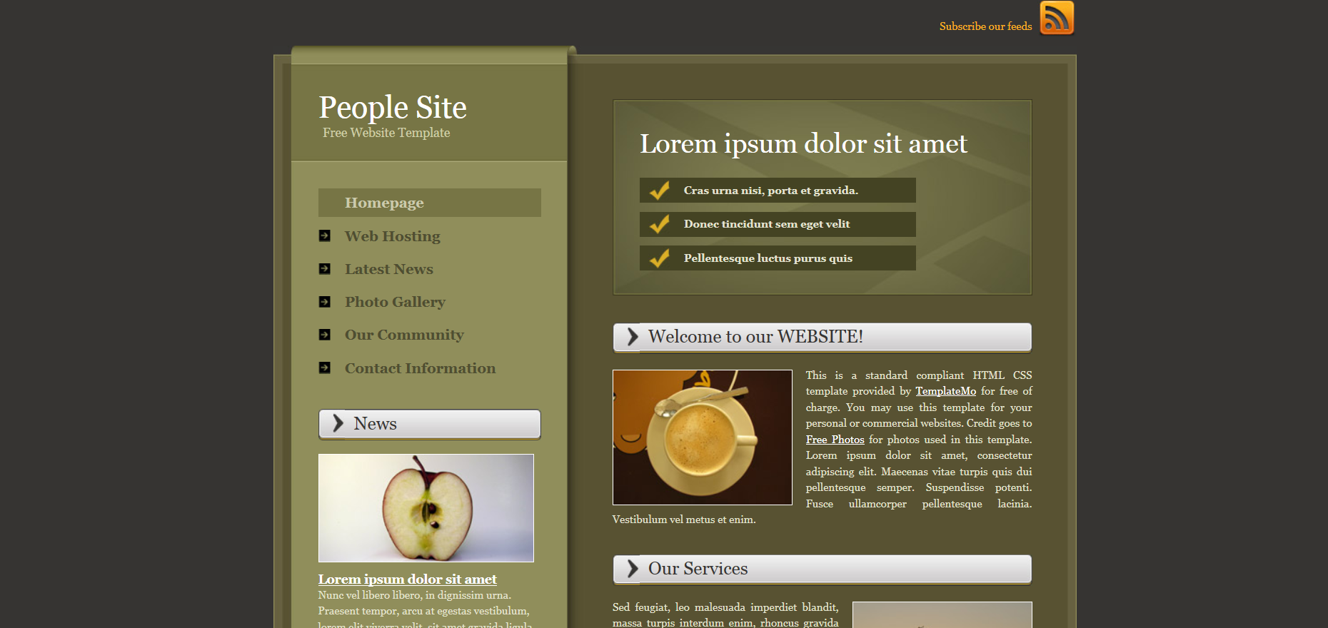 Шаблон сайта Персональные №447