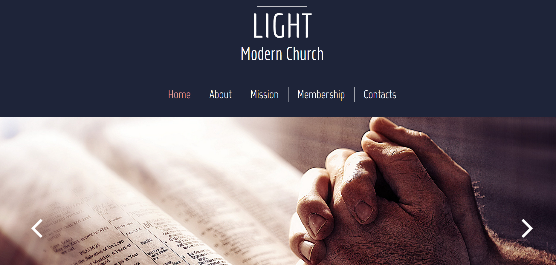 Шаблон сайта Персональные №5