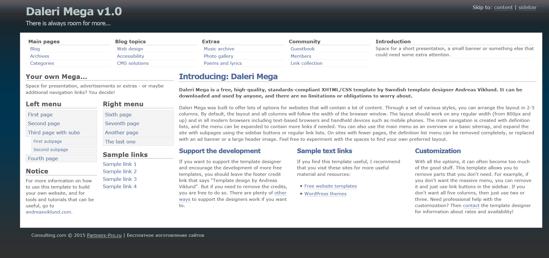 Шаблон сайта Веб №163